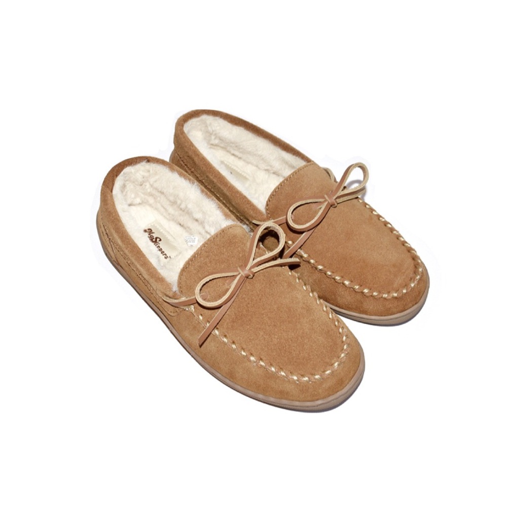 My Slippers Women’s Moccasin Slippers Chestnut